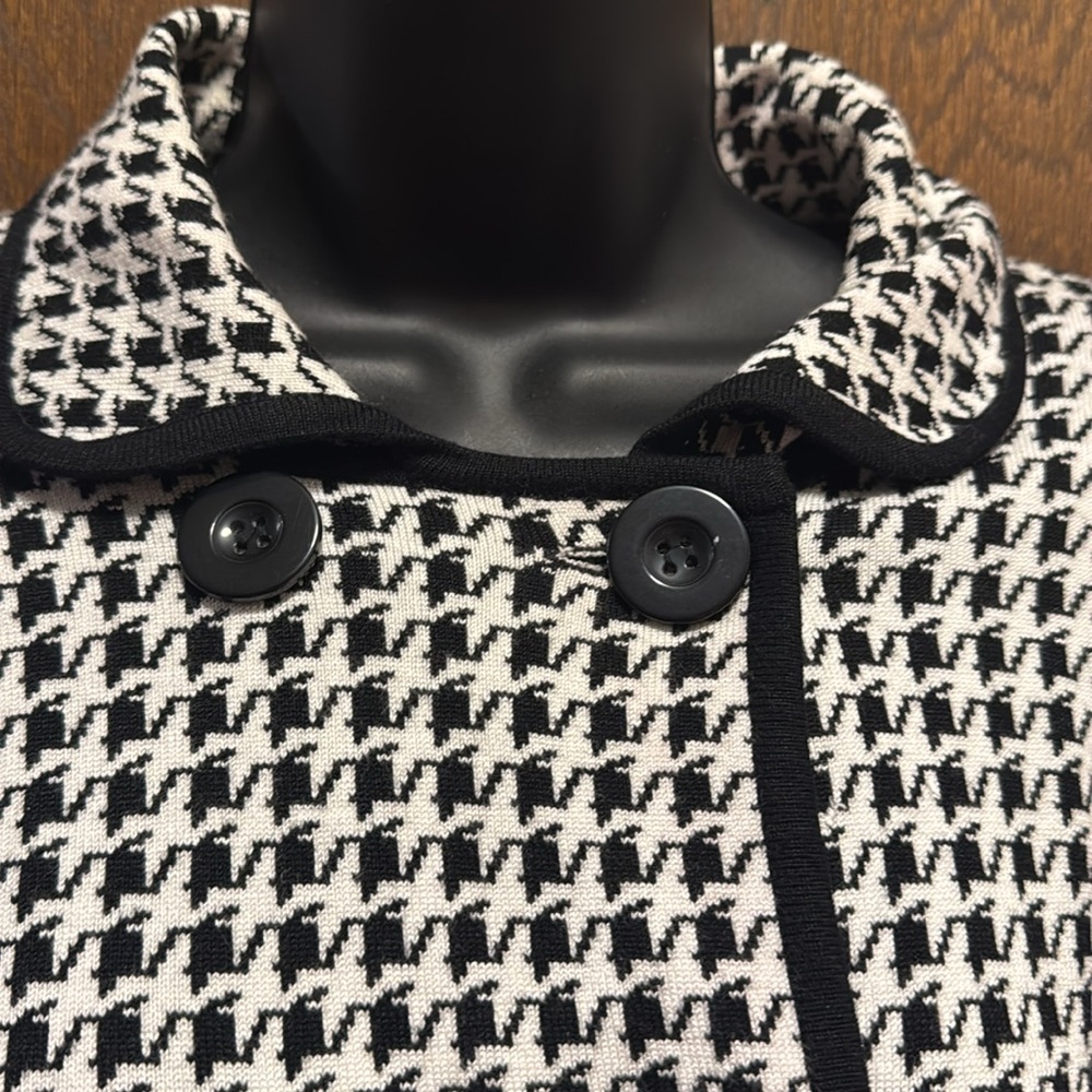 Willi Smith Houndstooth Double Breasted Sweater - image 3